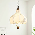 Lustra Lampe Pendante Lanterne en Tissu Poire pour Salon - Neutralighting
