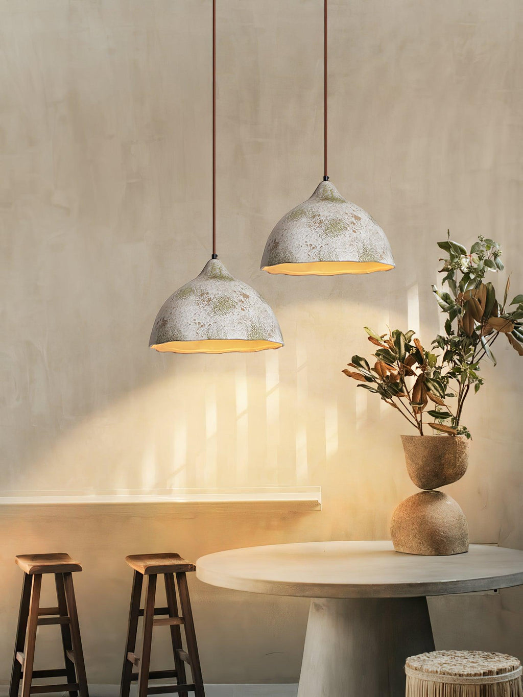 Moss Minimaliste Bois Suspension Lumière - Neutralighting