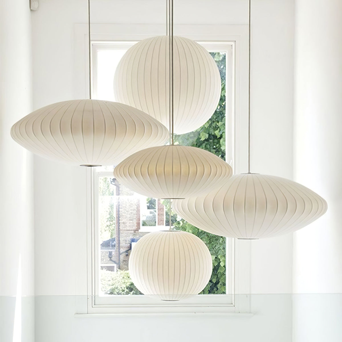 Lunar Suspension Moderne en Soie - Neutralighting