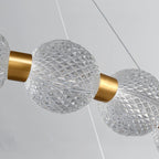Lustra Chandelier Élégant Anneau en Perle Dorée - Neutralighting