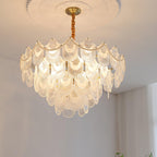 Lustra Chandelier Perle Verre Coquille - Neutralighting