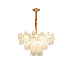Lustra Chandelier Perle Verre Coquille - Neutralighting