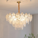 Lustra Chandelier Perle Verre Coquille - Neutralighting