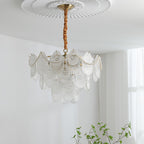 Lustra Chandelier Perle Verre Coquille - Neutralighting