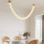 Vicariel Chandelier Perles Collier Boules en Verre - Neutralighting