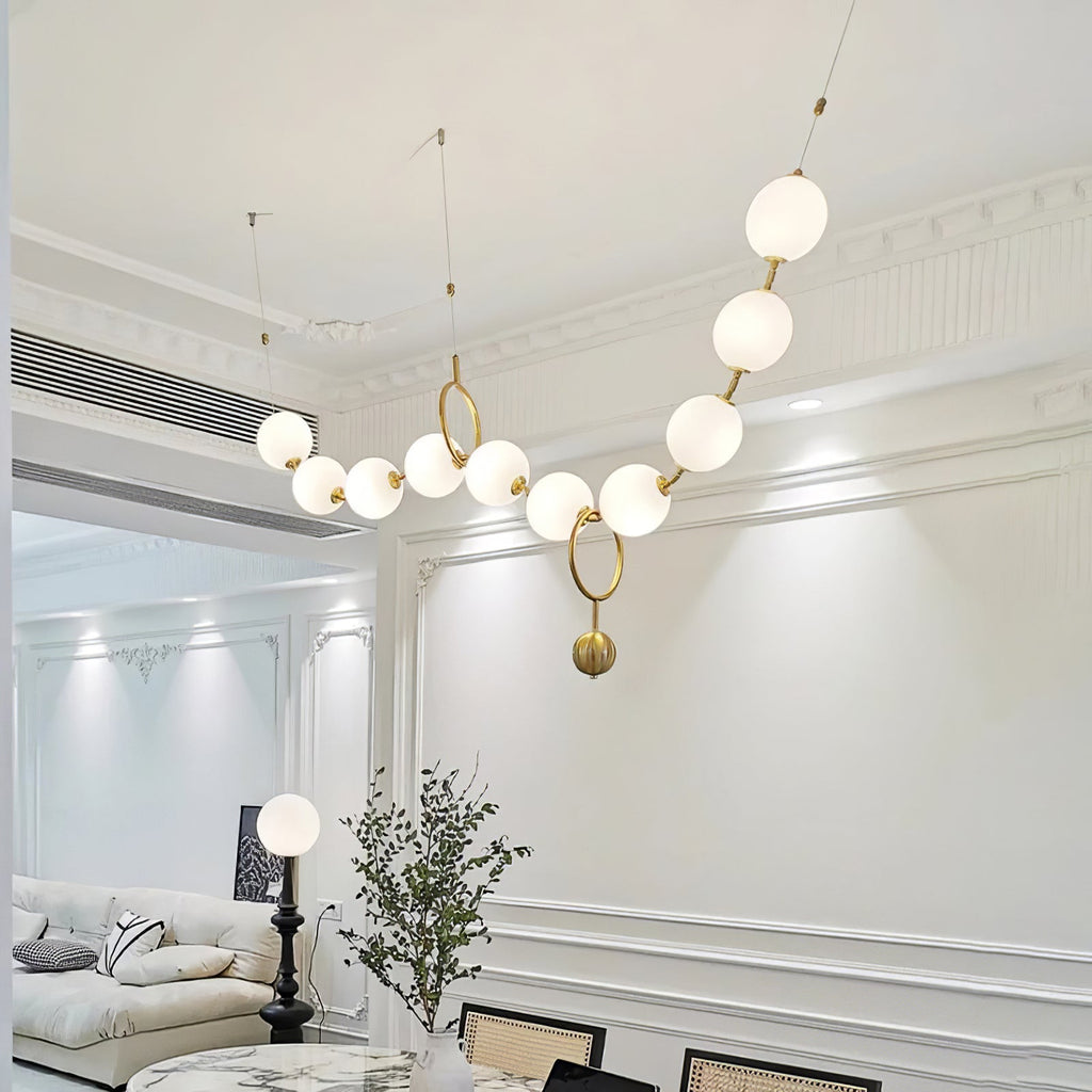 Lustra Suspension Lampe Collier en Verre - Neutralighting