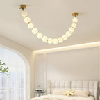 Vicariel Chandelier Perles Collier Boules en Verre - Neutralighting