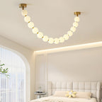 Vicariel Chandelier Perles Collier Boules en Verre - Neutralighting