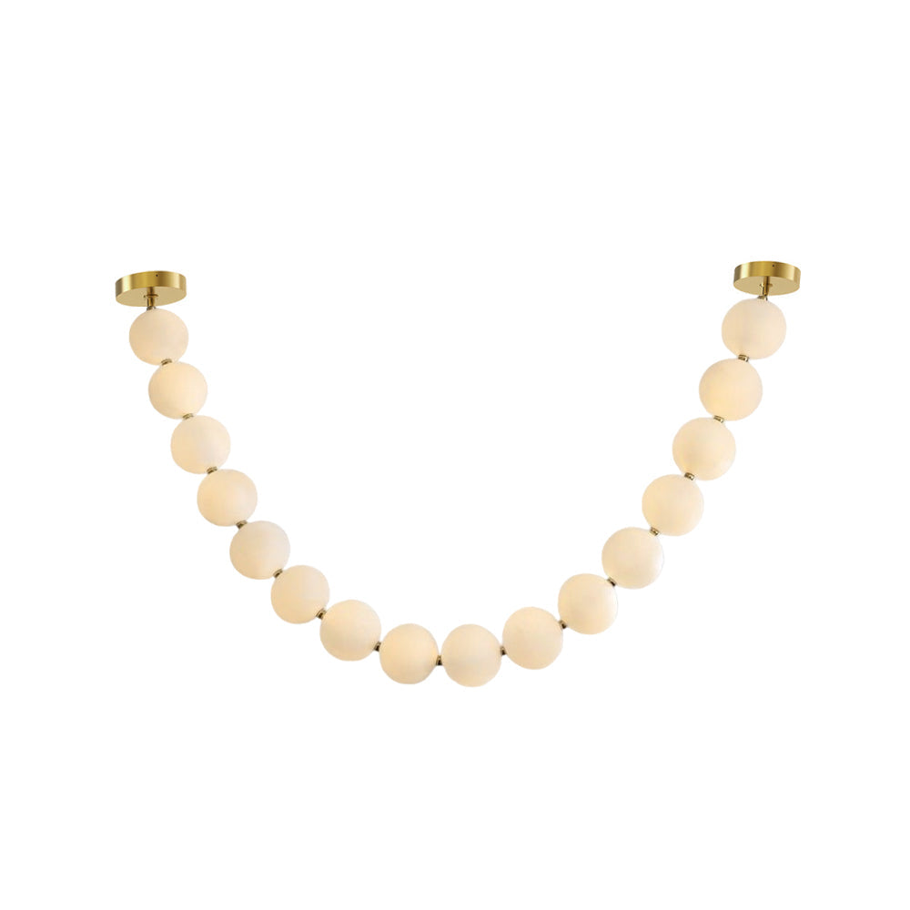 Icarara Lustre Verre Collier De Perles Moderne - Neutralighting