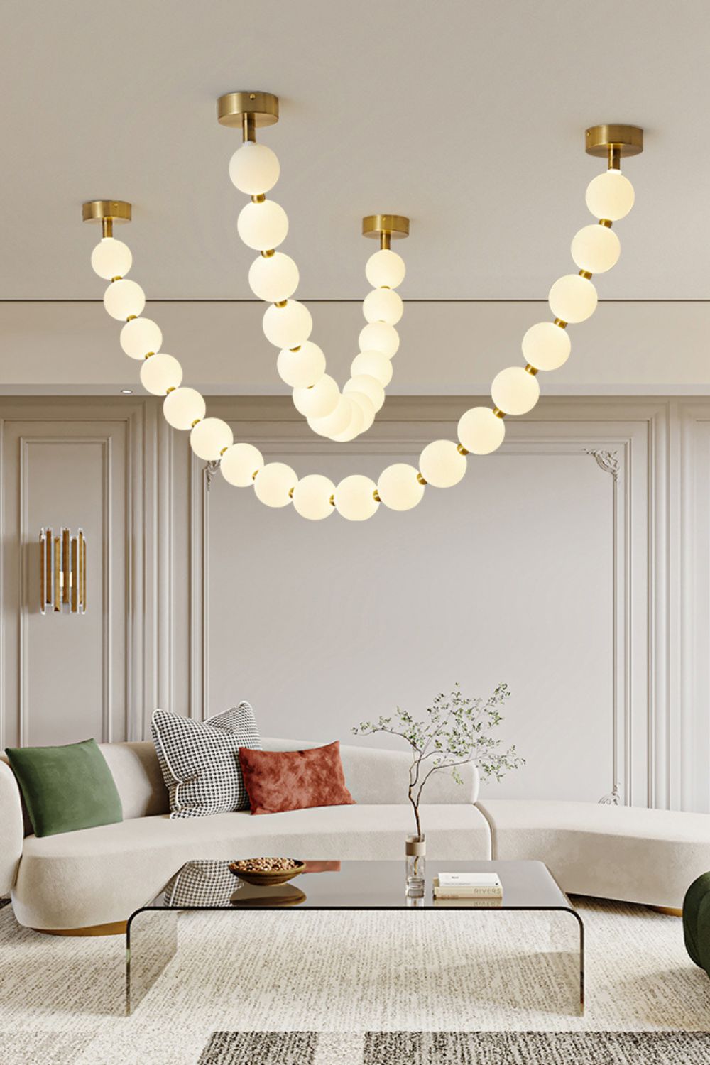 Zalvarin Chandelier Sputnik en Laiton - Neutralighting
