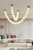 Vicariel Chandelier Perles Collier Boules en Verre - Neutralighting