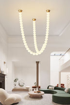Vicariel Chandelier Perles Collier Boules en Verre - Neutralighting