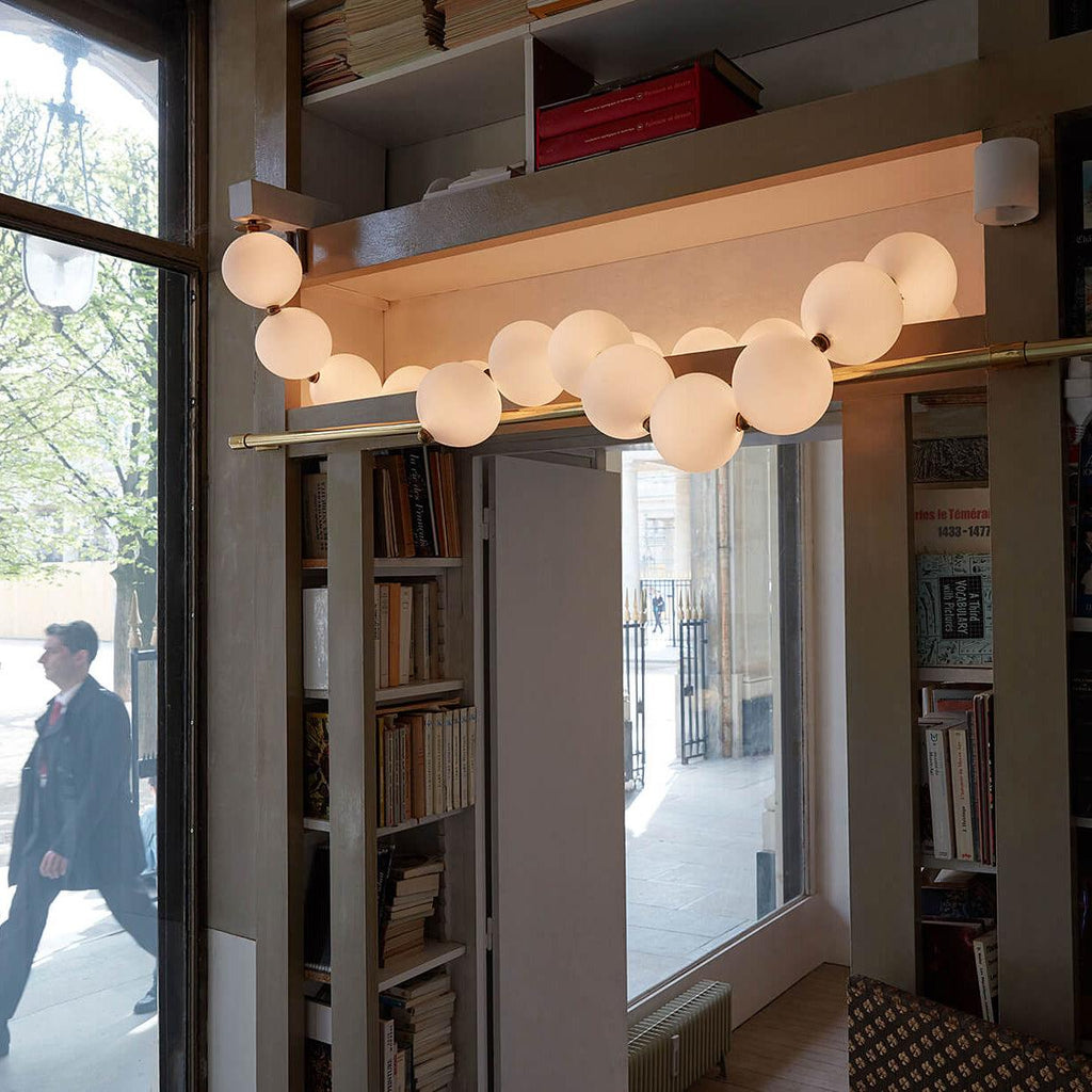 Icarara Lustre Verre Collier De Perles Moderne - Neutralighting