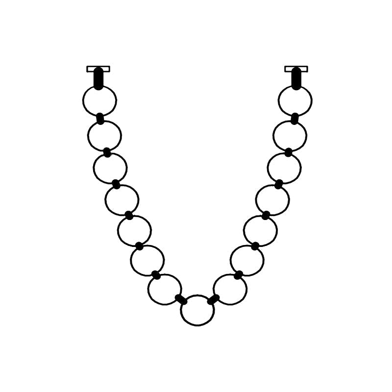 Icarara Lustre Verre Collier De Perles Moderne - Neutralighting