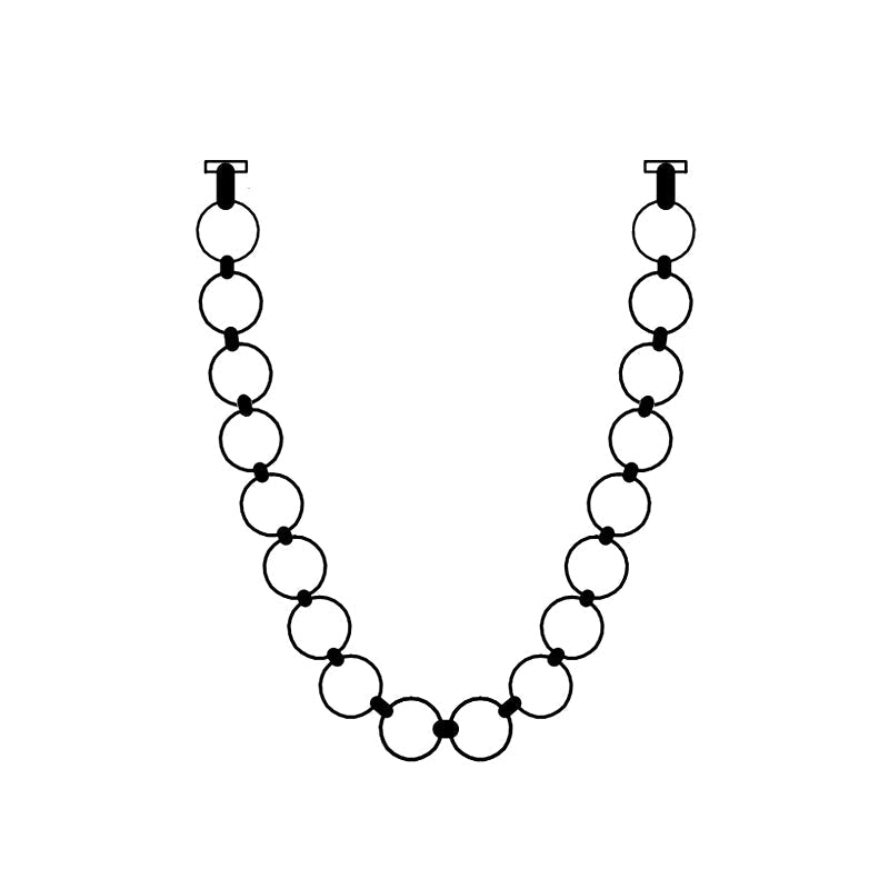 Icarara Lustre Verre Collier De Perles Moderne - Neutralighting