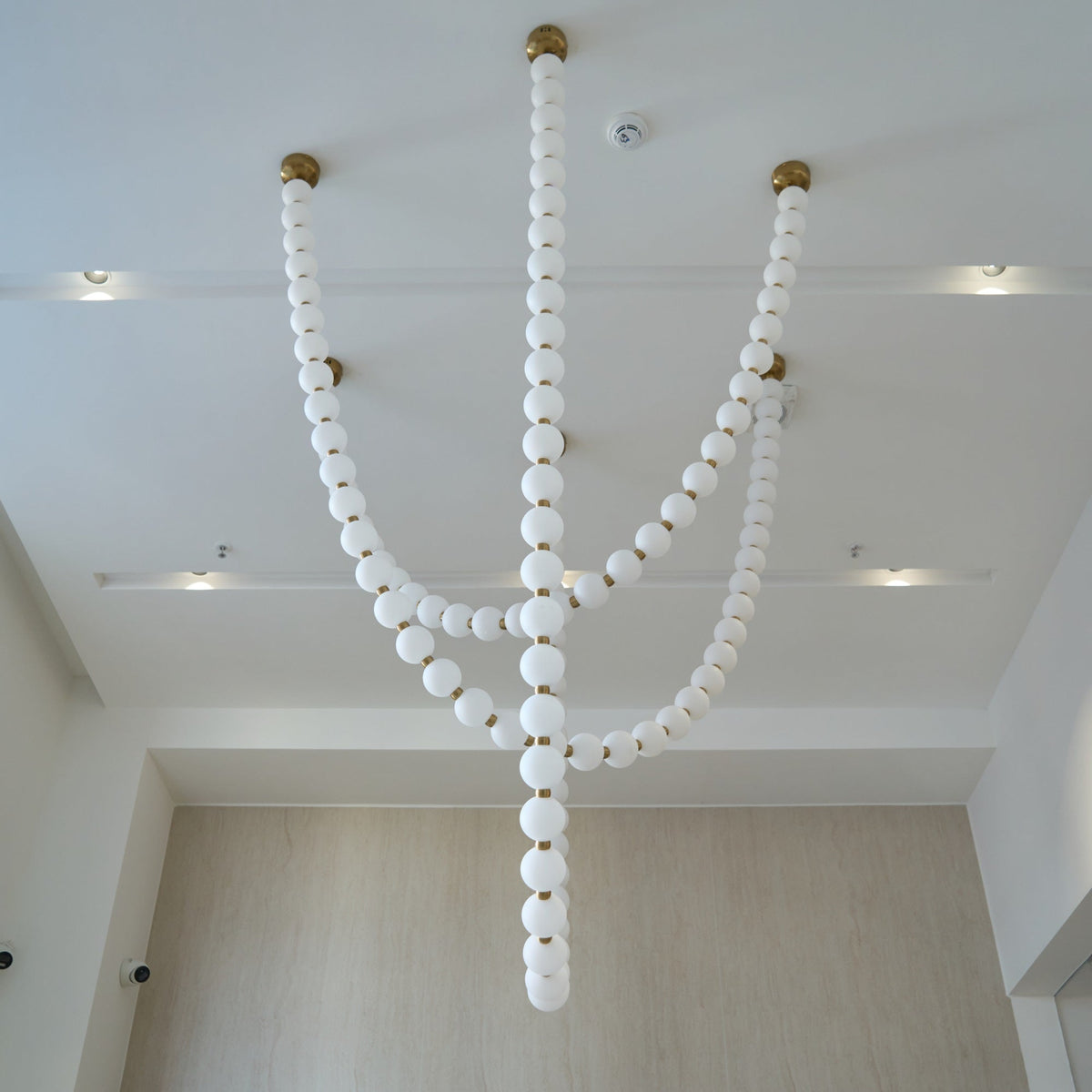 Icarara Lustre Verre Collier De Perles Moderne - Neutralighting