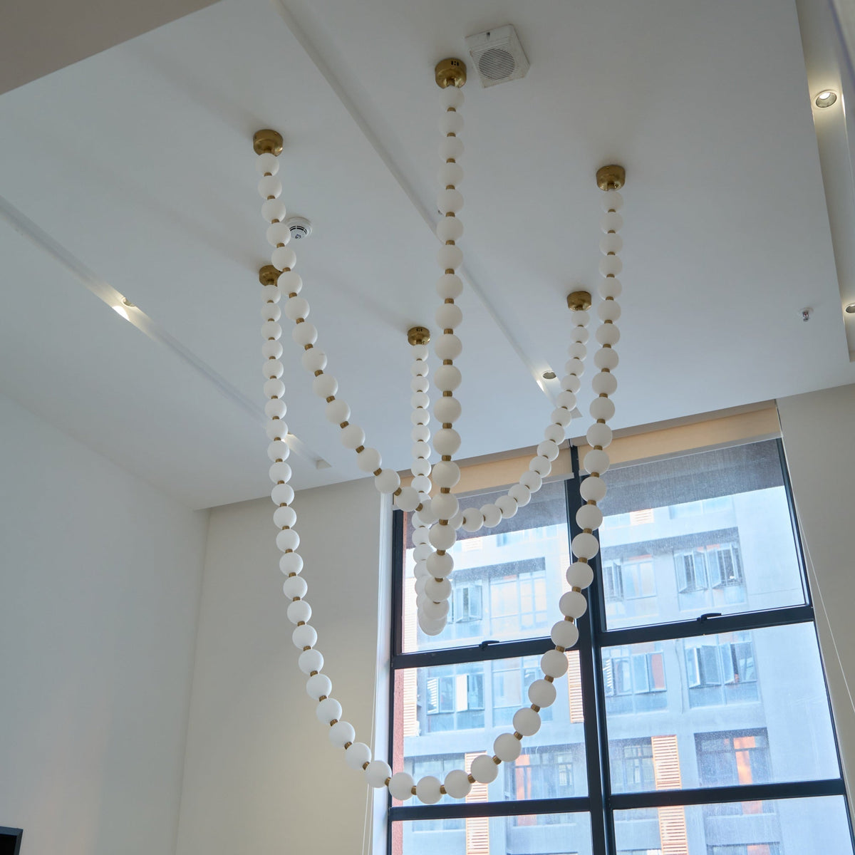 Icarara Lustre Verre Collier De Perles Moderne - Neutralighting