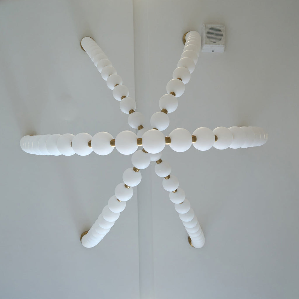 Icarara Lustre Verre Collier De Perles Moderne - Neutralighting