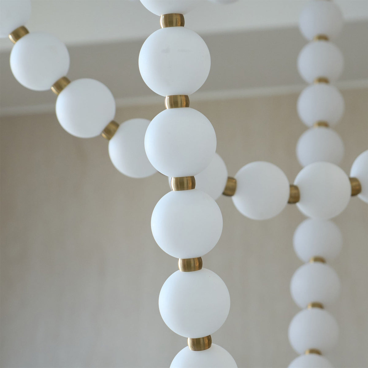 Icarara Lustre Verre Collier De Perles Moderne - Neutralighting