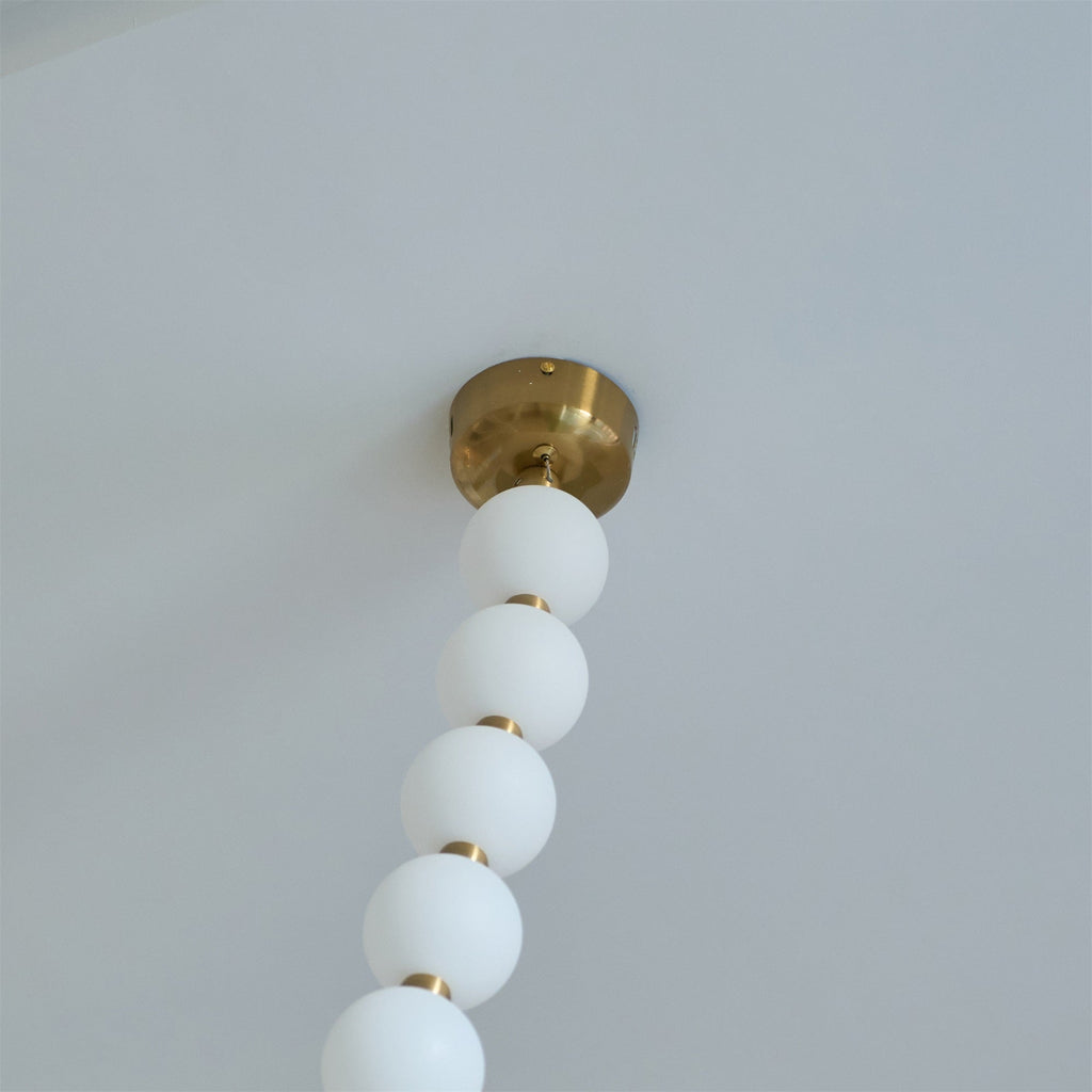 Icarara Lustre Verre Collier De Perles Moderne - Neutralighting