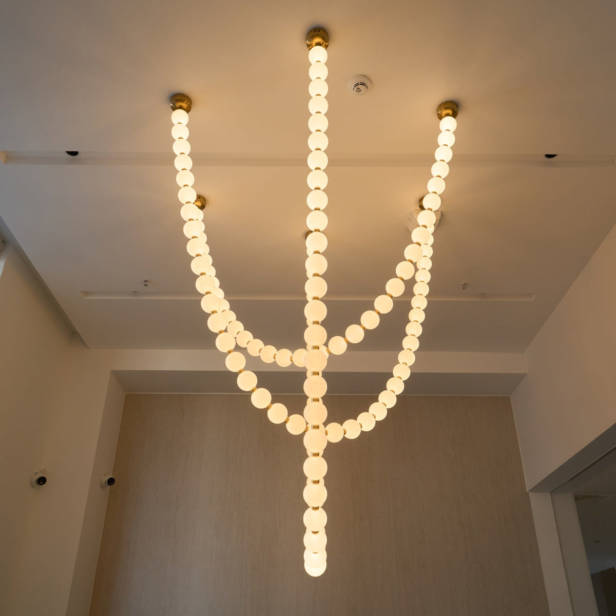 Icarara Lustre Verre Collier De Perles Moderne - Neutralighting