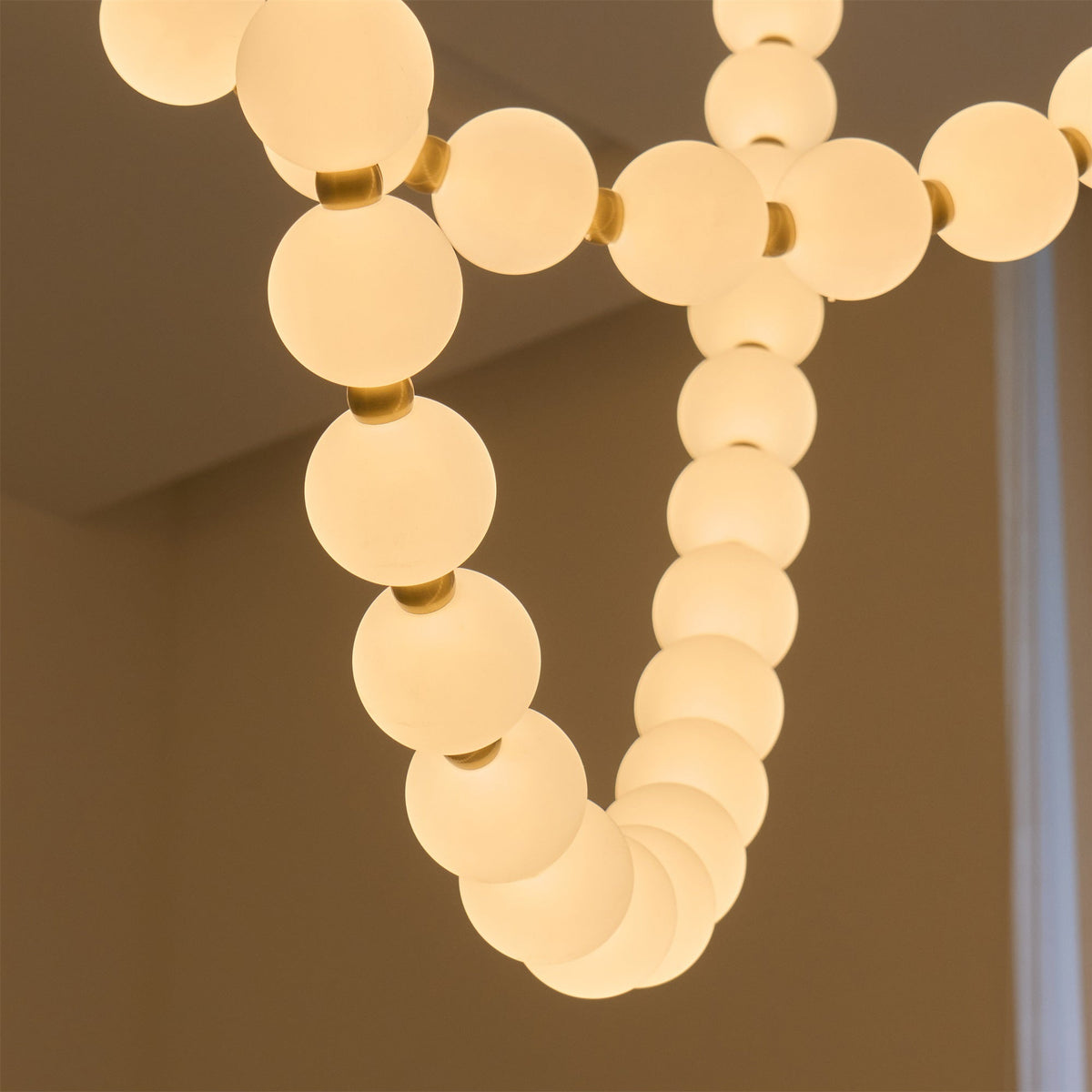 Icarara Lustre Verre Collier De Perles Moderne - Neutralighting