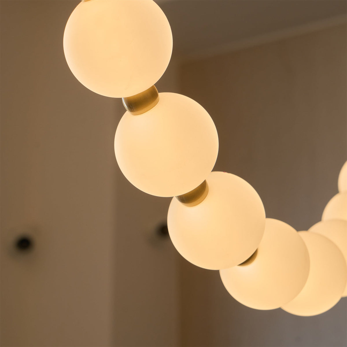 Icarara Lustre Verre Collier De Perles Moderne - Neutralighting