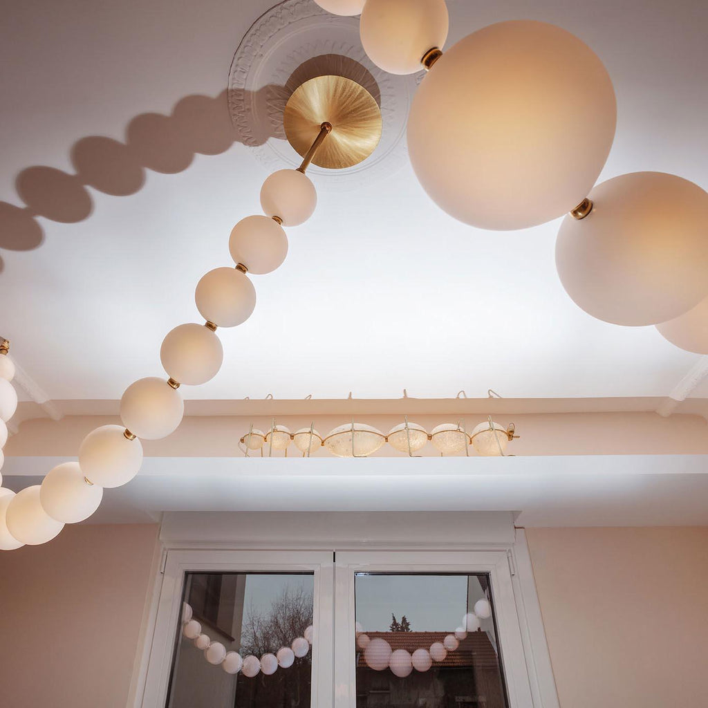 Petal Chandelier Collier de Perles Luxueux - Neutralighting