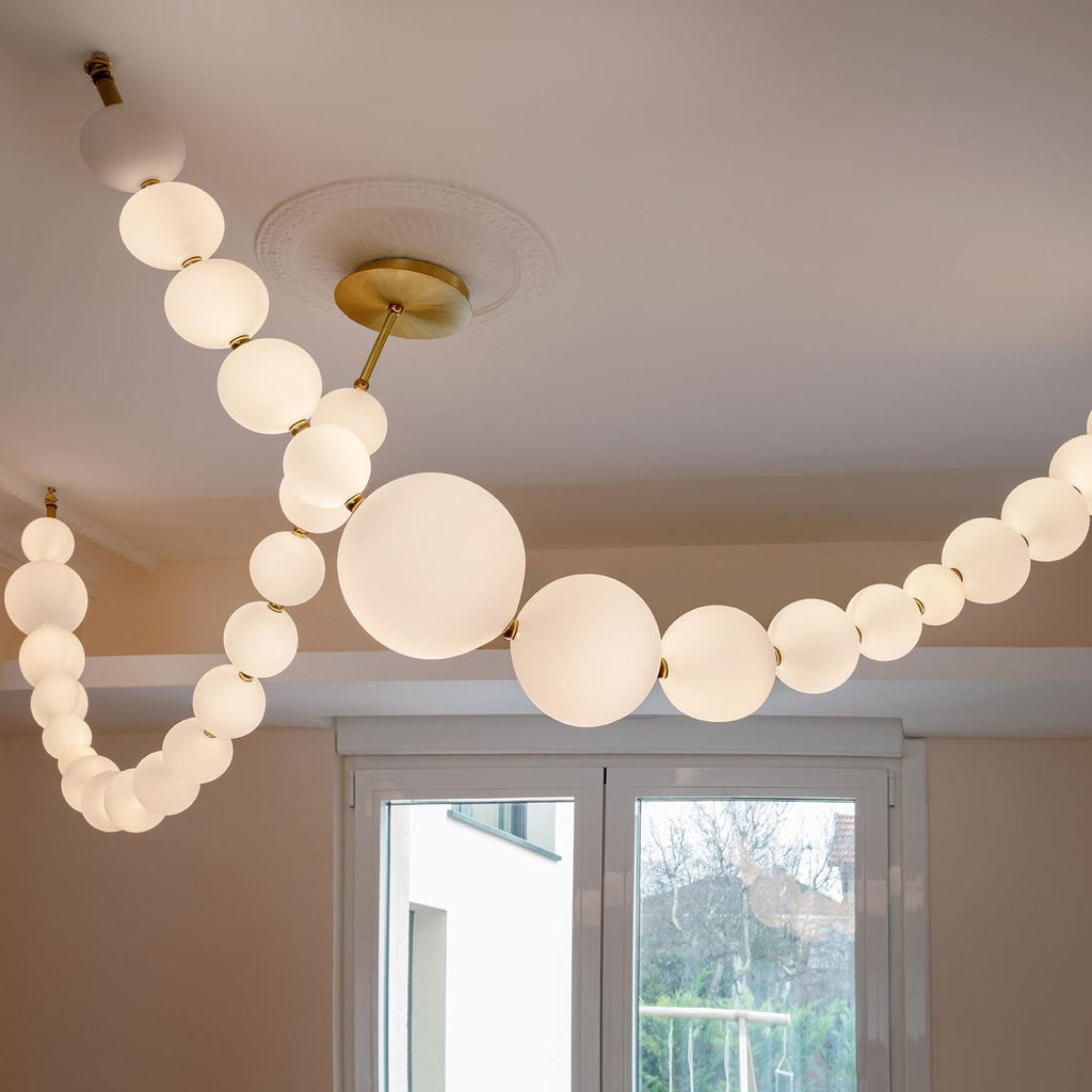 Petal Chandelier Collier de Perles Luxueux - Neutralighting