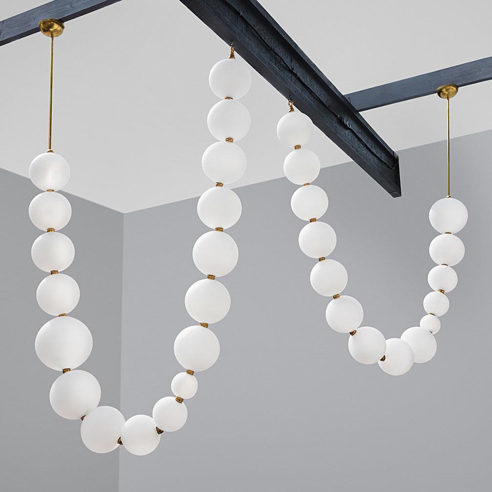 Petal Chandelier Collier de Perles Luxueux - Neutralighting