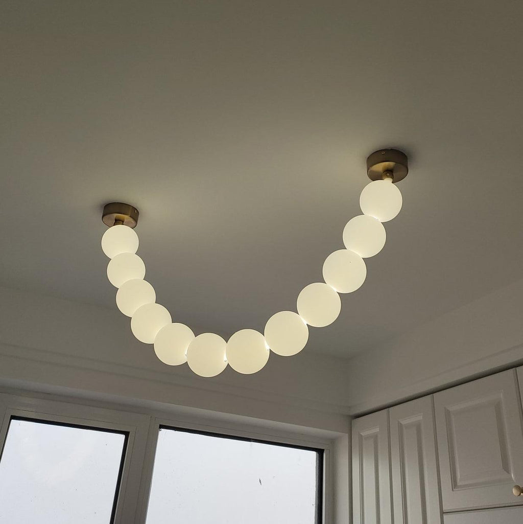Petal Chandelier Collier de Perles Luxueux - Neutralighting