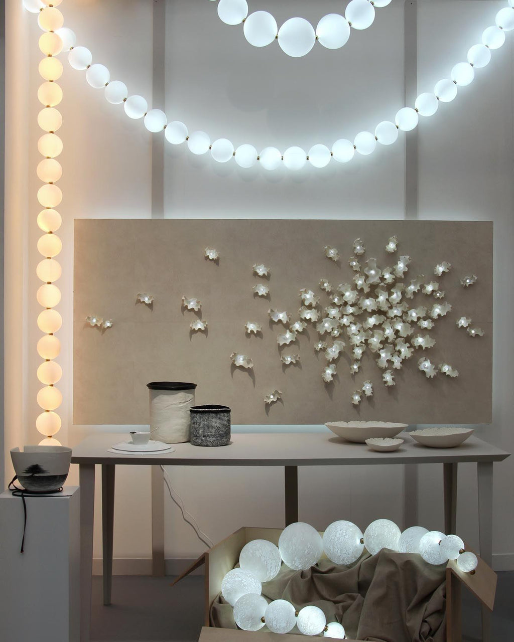 Petal Chandelier Collier de Perles Luxueux - Neutralighting