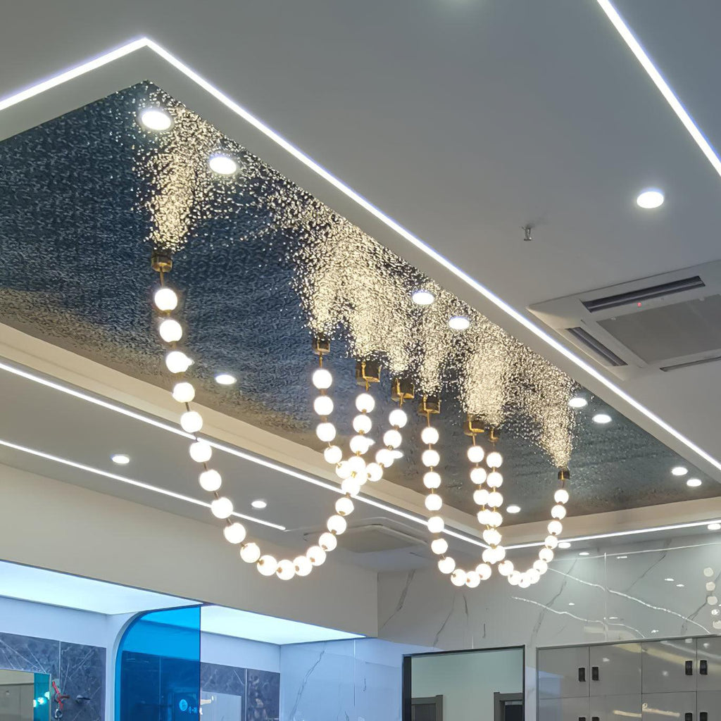 Petal Chandelier Collier de Perles Luxueux - Neutralighting
