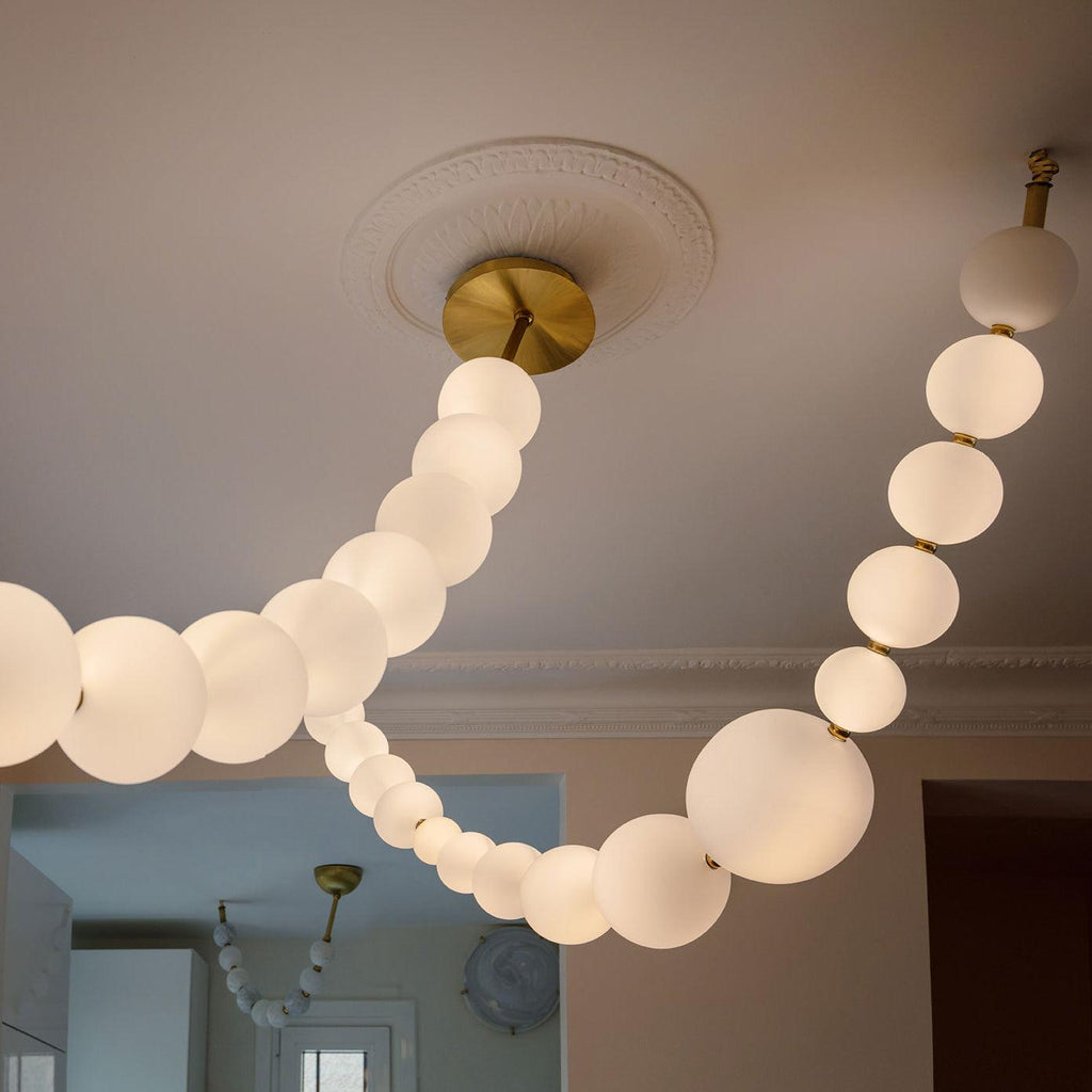 Petal Chandelier Collier de Perles Luxueux - Neutralighting