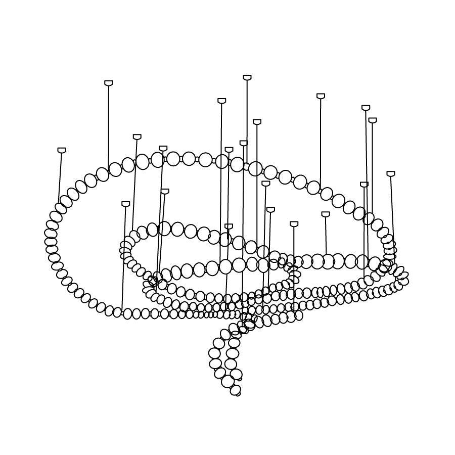 Petal Chandelier Collier de Perles Luxueux - Neutralighting
