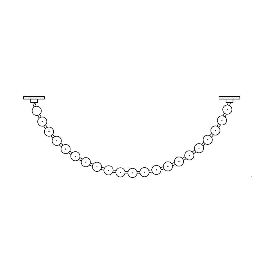 Petal Chandelier Collier de Perles Luxueux - Neutralighting