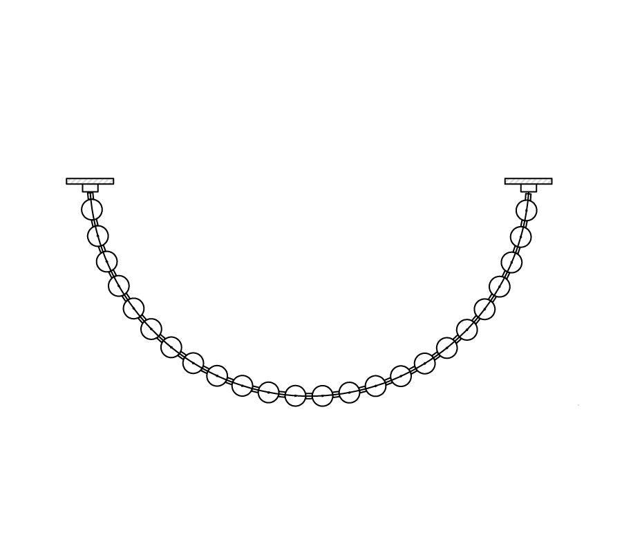 Petal Chandelier Collier de Perles Luxueux - Neutralighting