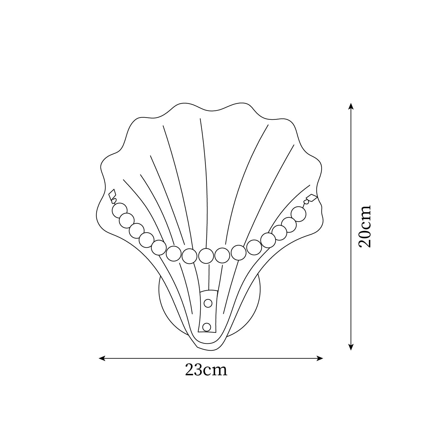 Applique murale Pearl Shell Élégante - Neutralighting