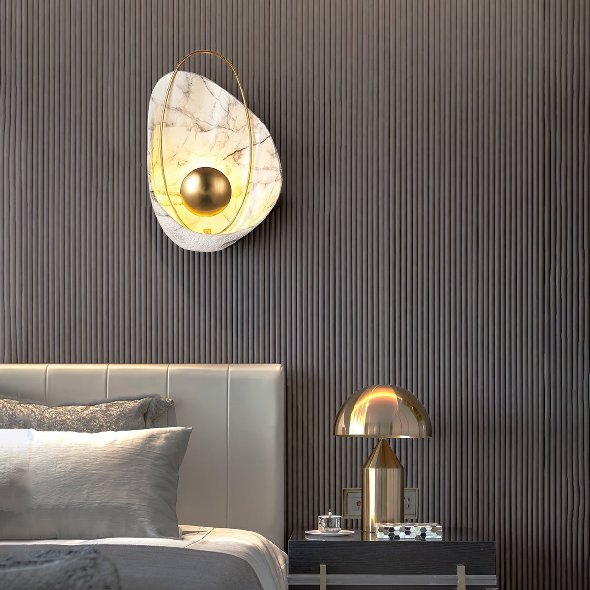 Vethaora Applique Murale en Résine Perle Art Nordique Premium - Neutralighting