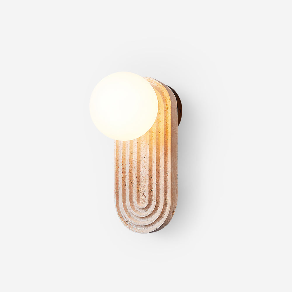 Pebivo Applique Murale Moderne en Travertin - Neutralighting