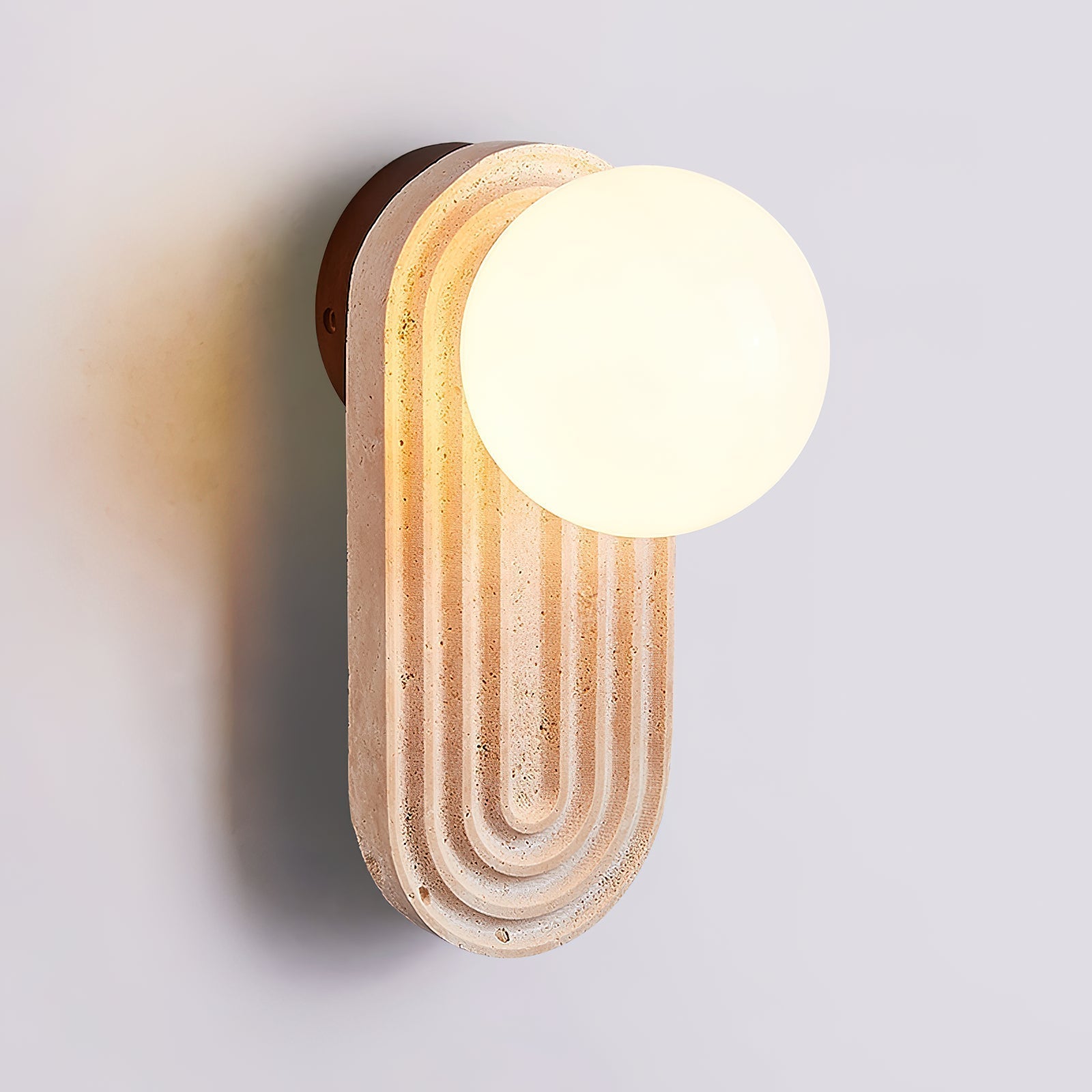 Pebivo Applique Murale Moderne en Travertin - Neutralighting