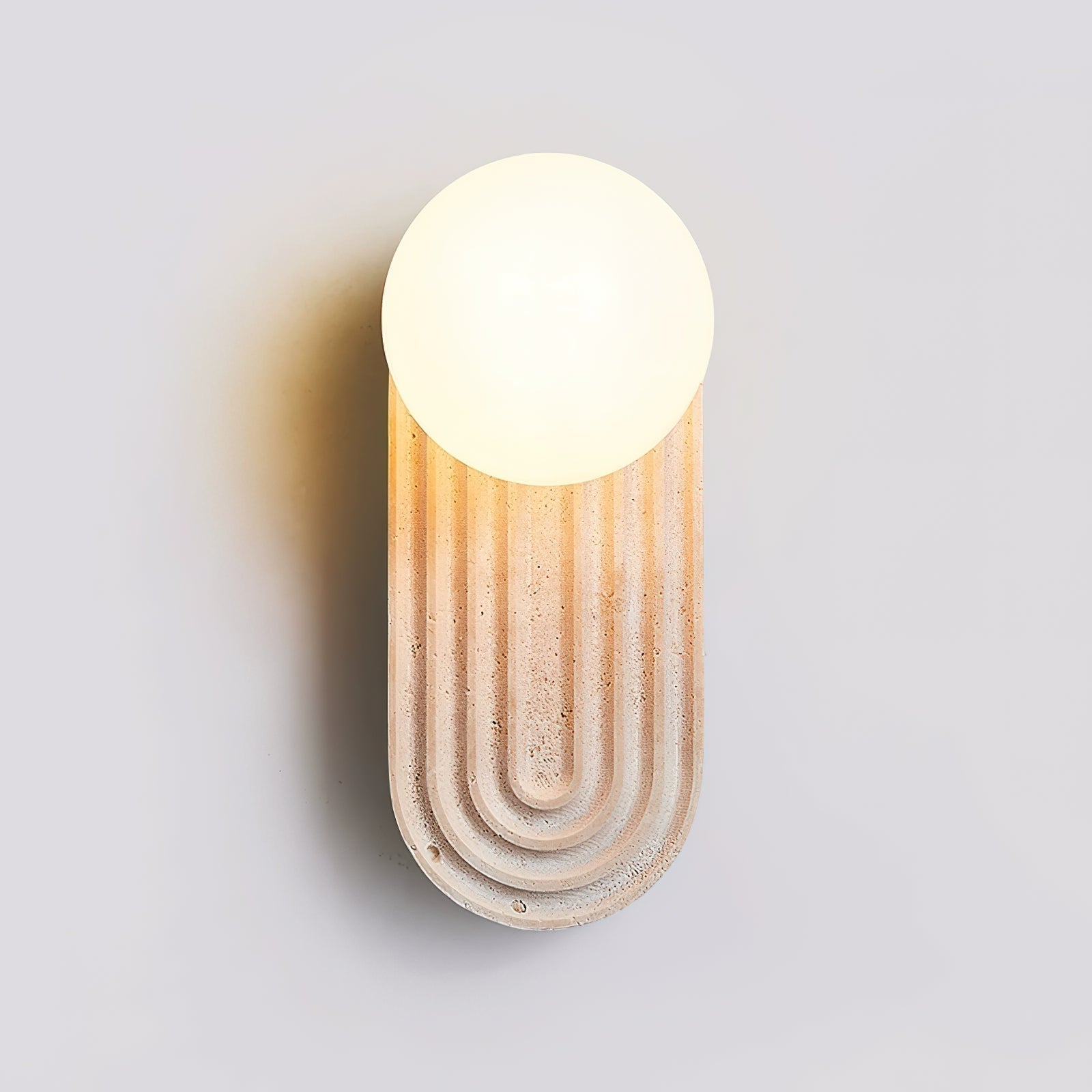 Pebivo Applique Murale Moderne en Travertin - Neutralighting