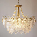Lustra Chandelier en Perles et Verre Luxe - Neutralighting