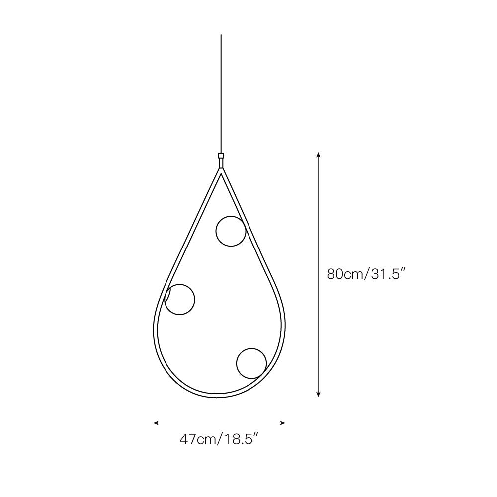 Ertheion Suspension Verre Perles Minimaliste - Neutralighting