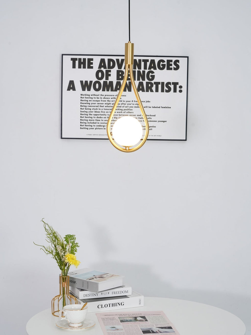 Droplet Lampe Pendante en Laiton Moderne - Neutralighting