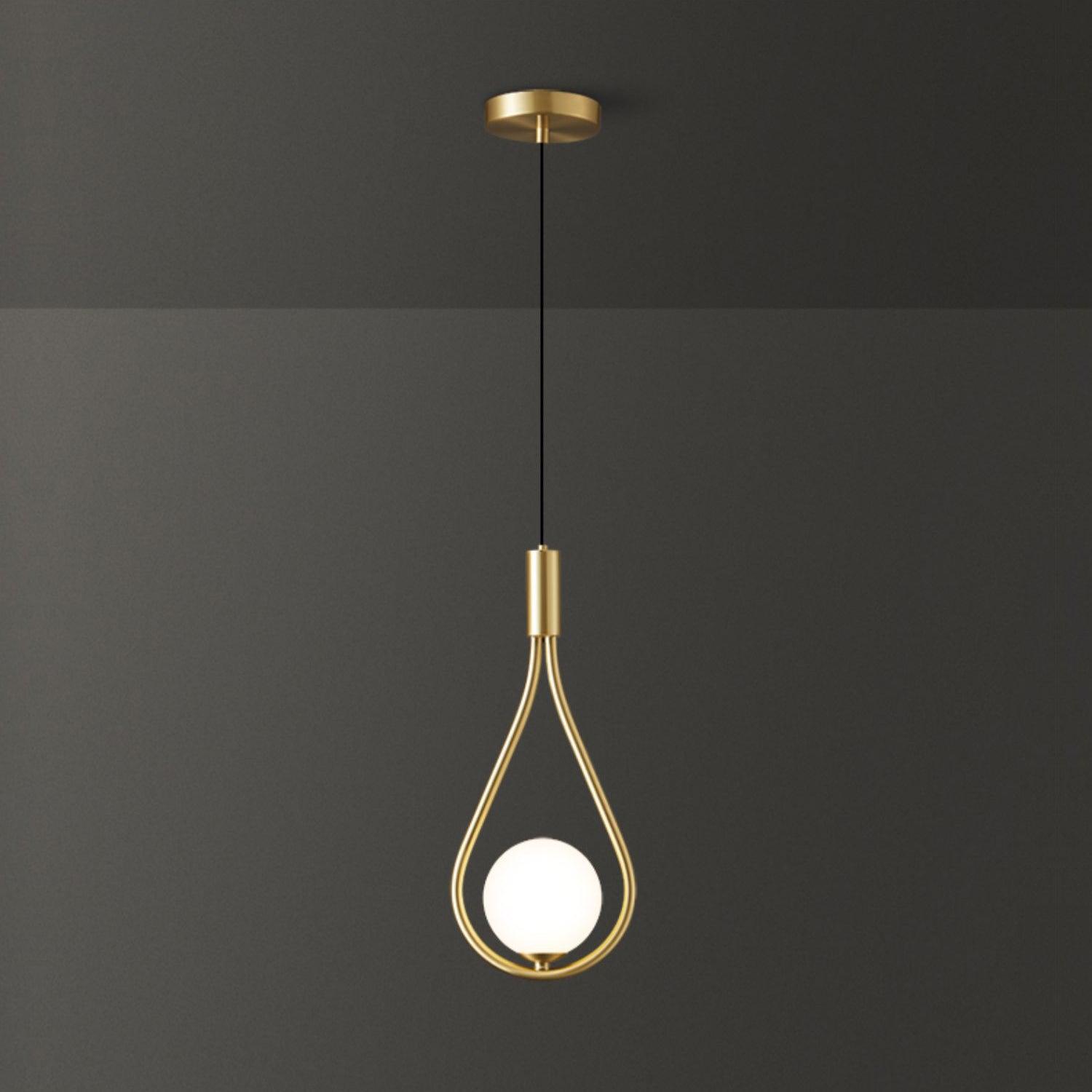 Droplet Lampe Pendante en Laiton Moderne - Neutralighting