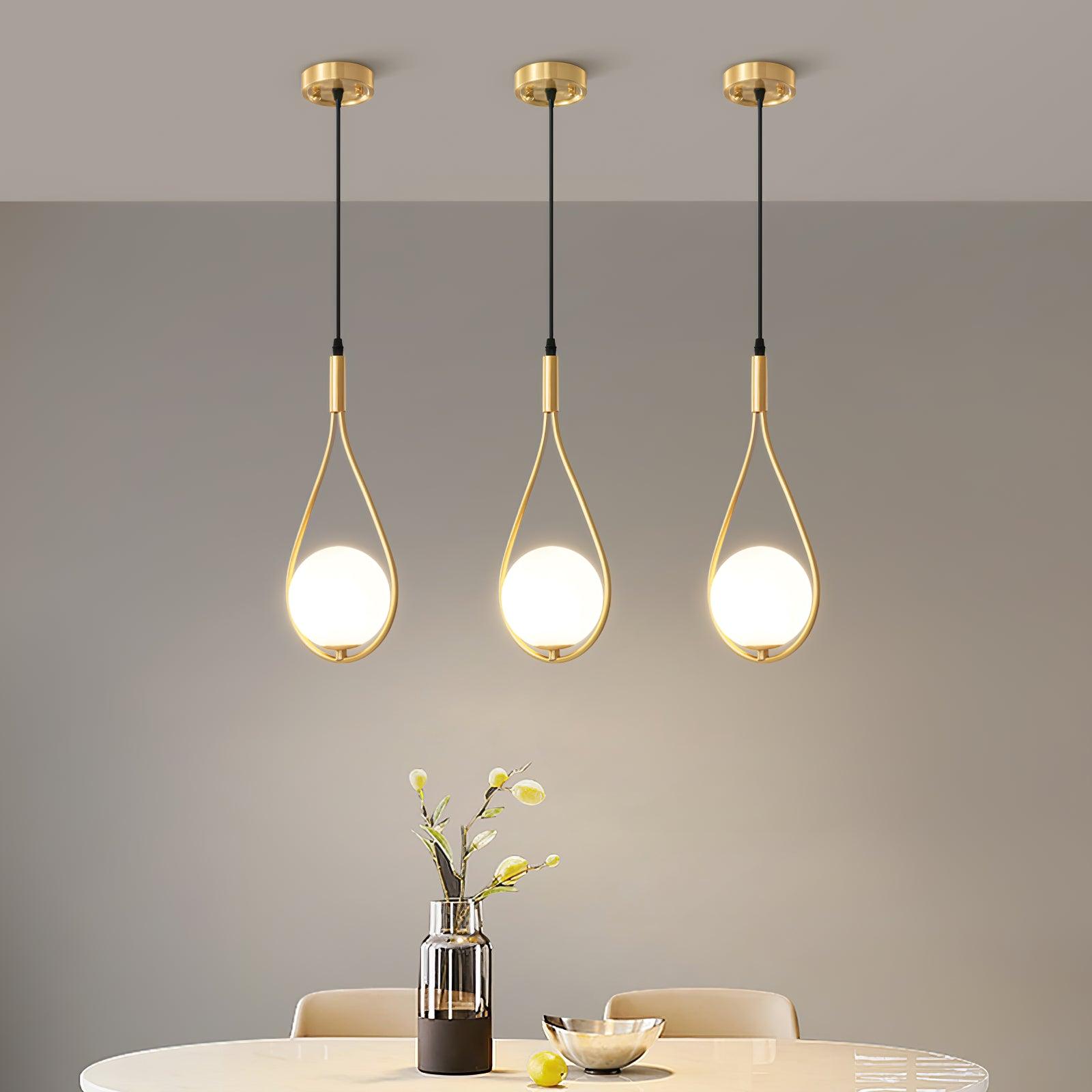 Droplet Lampe Pendante en Laiton Moderne - Neutralighting