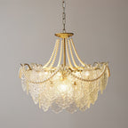 Lustra Chandelier en Perles et Verre Luxe - Neutralighting