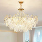 Lustra Chandelier en Perles et Verre Luxe - Neutralighting