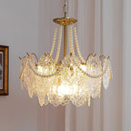 Lustra Chandelier en Perles et Verre Luxe - Neutralighting